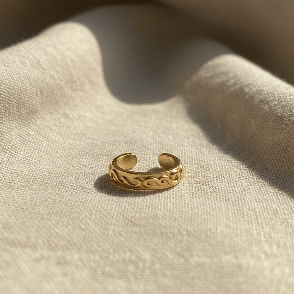 Arabesco Ear Cuff | 18 Karat vergoldet | ca. 12 mm