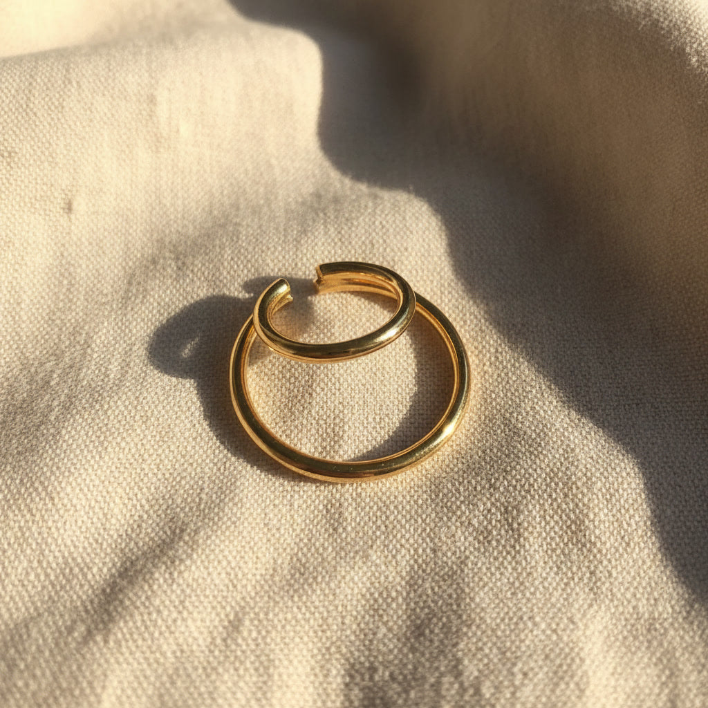 Gemina Ear Cuff | 18K vergoldet | ca. 25 x 7 mm
