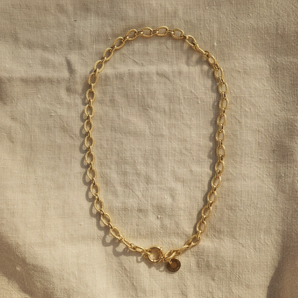 Maglia Halskette | 14 Karat vergoldet | ca. 42 cm
