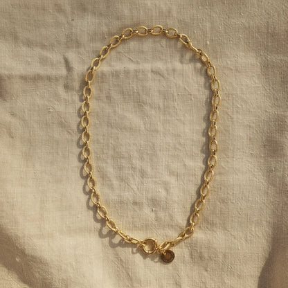 Maglia Halskette | 14 Karat vergoldet | ca. 42 cm