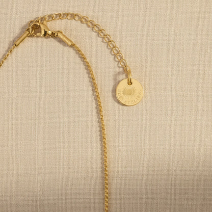 Cuore Halskette mit Karabinerverschluss, Verlängerungskette und EDELATELIER Logo-Anhänger