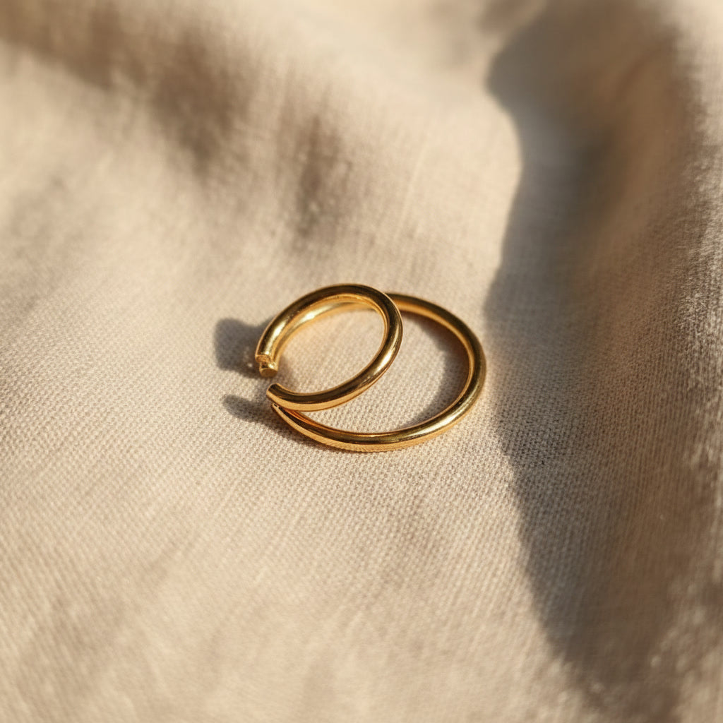 Gemina Ear Cuff | 18K vergoldet | ca. 25 x 7 mm