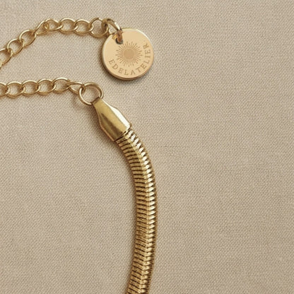Serena Snake Armband | 14 Karat vergoldet | ca. 16,5 cm