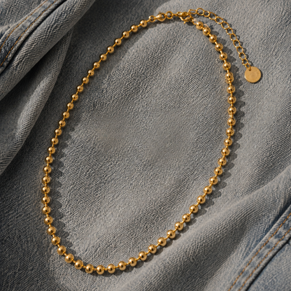 Sfera Halskette | 18 Karat vergoldet | ca. 48 cm